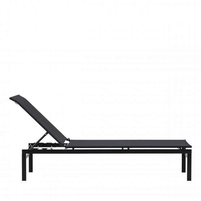 Massimo - Chaise longue inclinable en aluminium