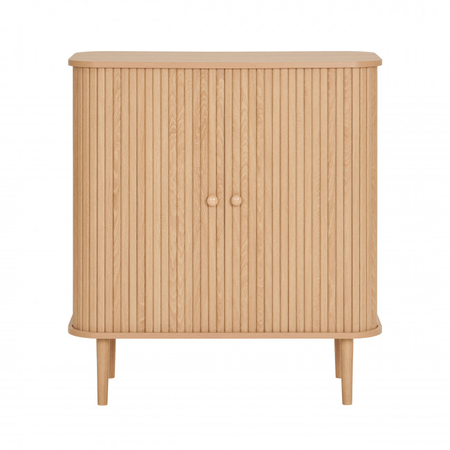 Nikko - Buffet 2 portes coulissantes en bois H87cm