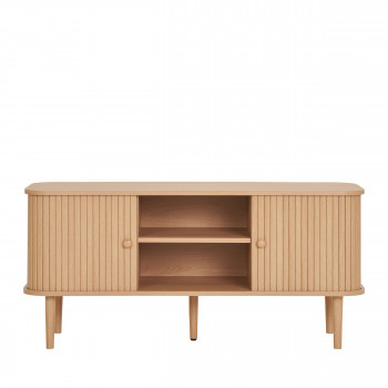 Nikko - Meuble tv 2 portes coulissantes en bois L113cm