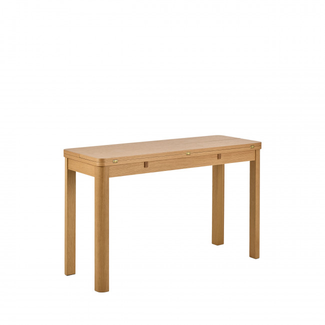Fika - Table à manger extensible 2 à 4 personnes en bois 120x45-90cm 