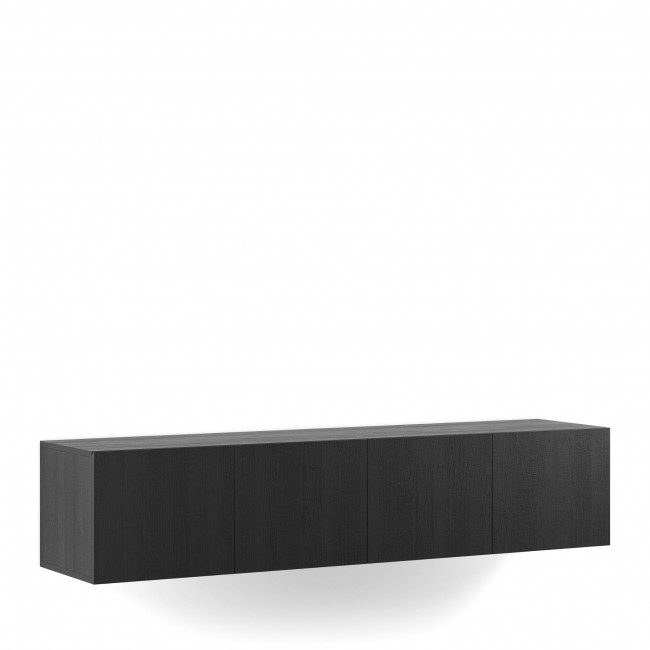 Nexa - Meuble TV suspendu 4 portes en bois L180cm