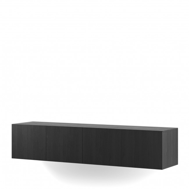 Nexa - Meuble TV suspendu 4 portes en bois L180cm