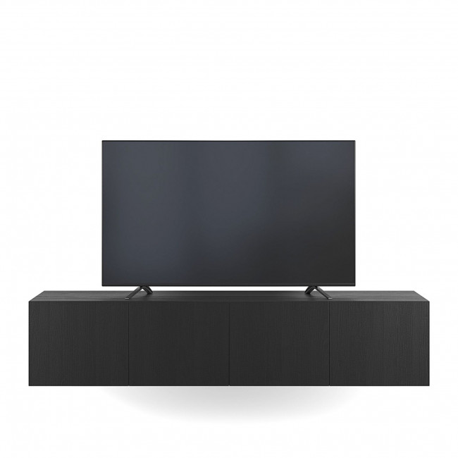 Nexa - Meuble TV suspendu 4 portes en bois L180cm