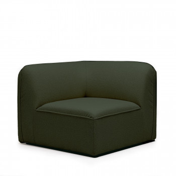 Noor - Angle réversible pour canapé modulable en tissu bouclette