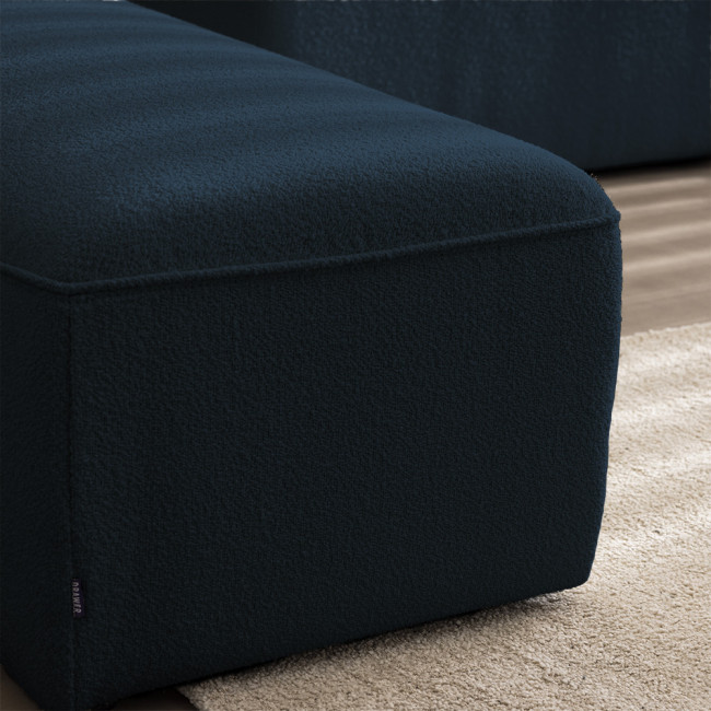 Noor - Pouf pour canapé modulable en tissu bouclette