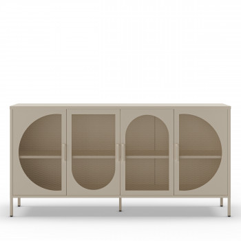 Zio - Buffet 4 portes en métal L160cm