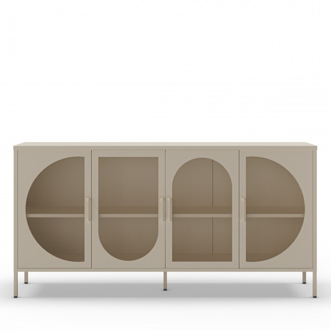 Zio - Buffet 4 portes en métal L160cm