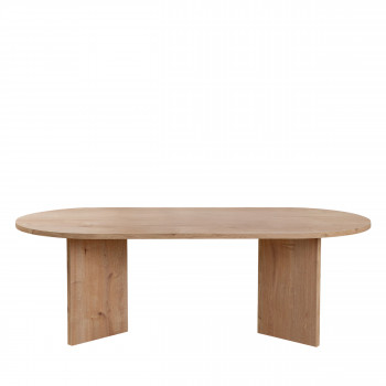 Sam - Table basse ovale en bois 119x60cm 
