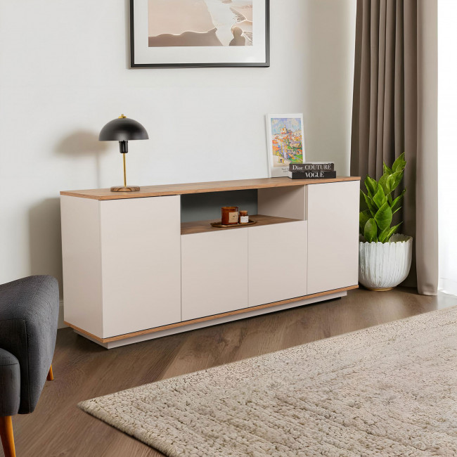 Fritz - Buffet 4 portes en bois L180cm