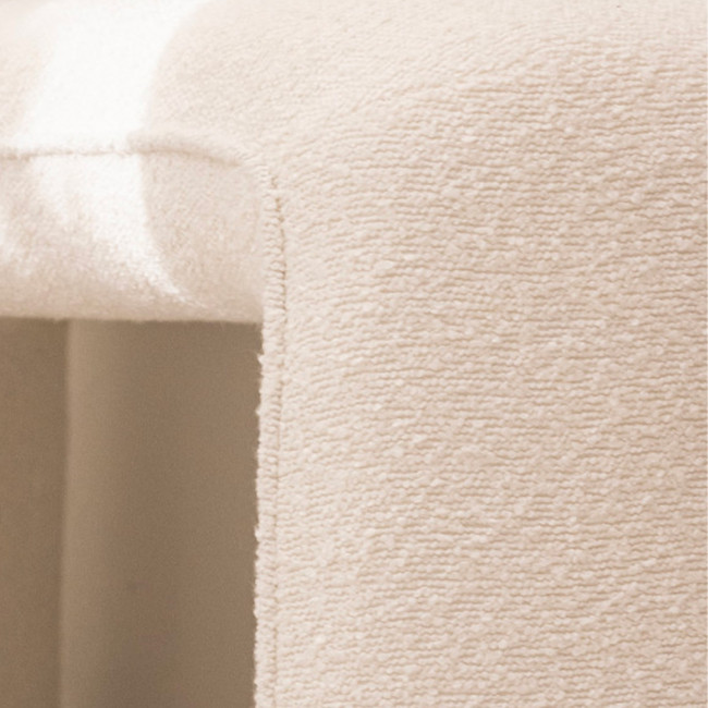 Full - Pouf en tissu bouclette