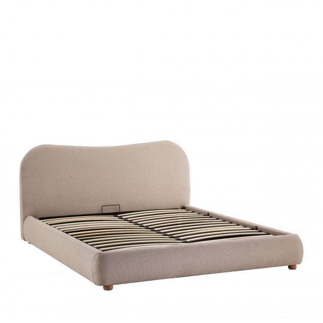 Napo - Lit coffre en tissu 140x190cm