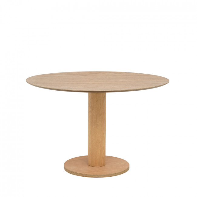 Lisa - Table à manger 4 personnes ronde en bois ø100cm
