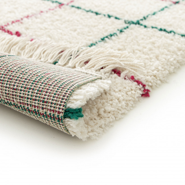 Moka - Tapis à motif quadrillage coloré