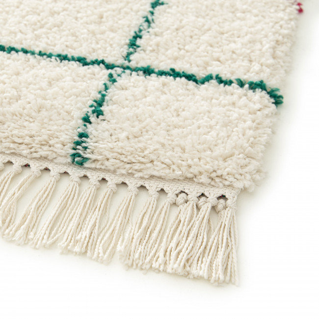 Moka - Tapis à motif quadrillage coloré