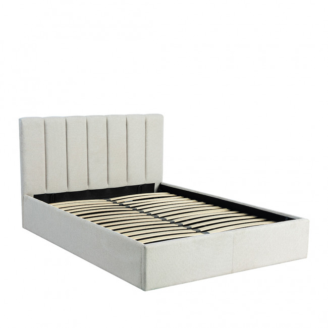 Lou - Lit coffre en tissu 140x190cm