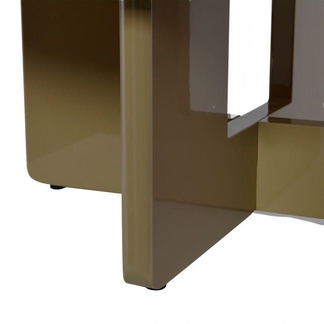 Paloma - Table basse ronde en bois laqué ø80cm