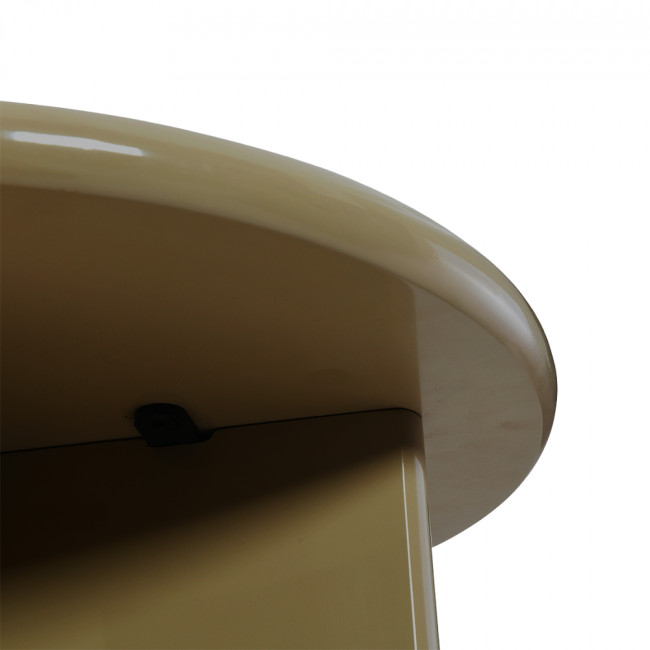 Paloma - Table d'appoint ronde en bois laqué ø50cm