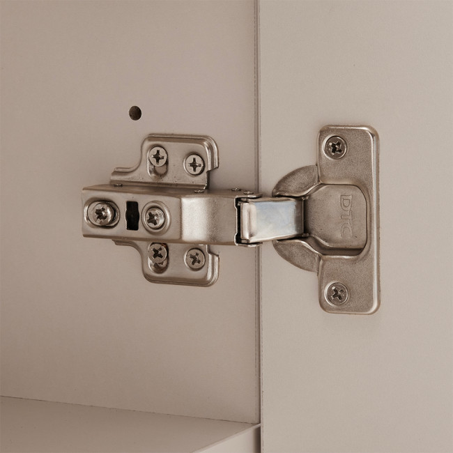 Stanley - Meuble TV 2 portes en bois et métal L160cm