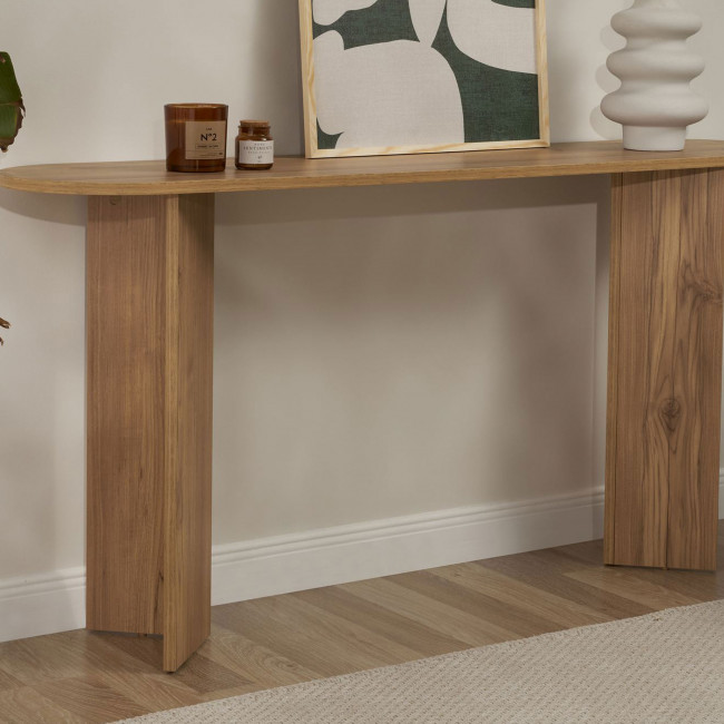 Sam - Console ovale en bois L150cm