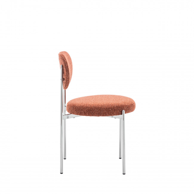 Kyoto - Lot de 2 chaises en tissu pieds chrome