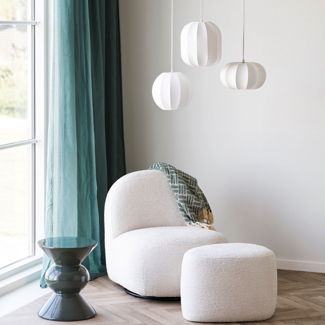 Conventry - Suspension ronde en soie ø25cm