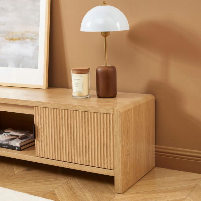 Paula - Meuble TV 2 portes en bois L160cm