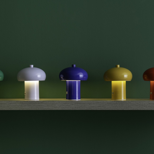 Retro Seta - Lampe de table champignon en métal