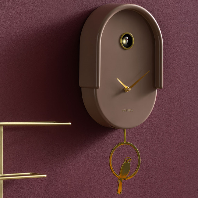Tweet - Horloge murale en métal avec coucou
