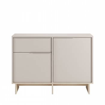 Harriet - Buffet 2 portes en bois et métal L120cm