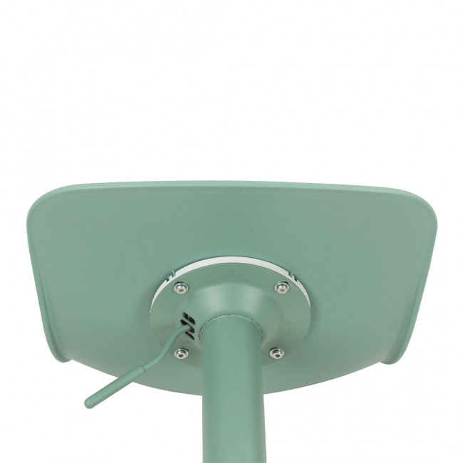 Heribo - Lot de 2 chaises de bar réglables en plastique et métal H58-79cm