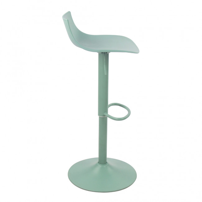 Heribo - Lot de 2 chaises de bar réglables en plastique et métal H58-79cm