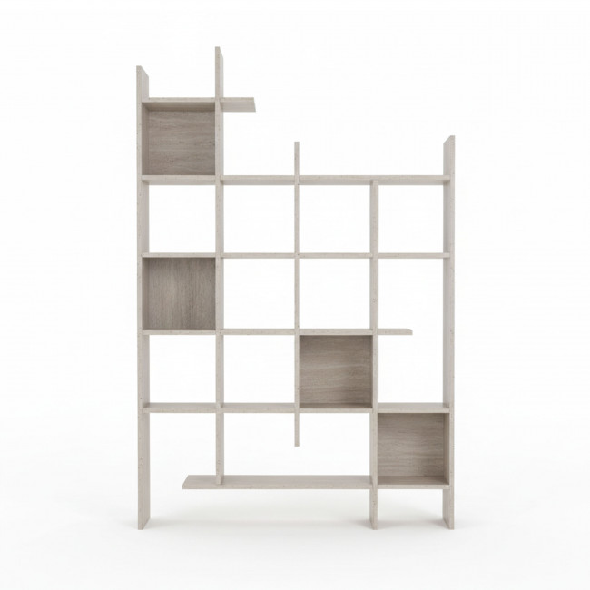 Mako - Bibliothèque effet travertin H188cm