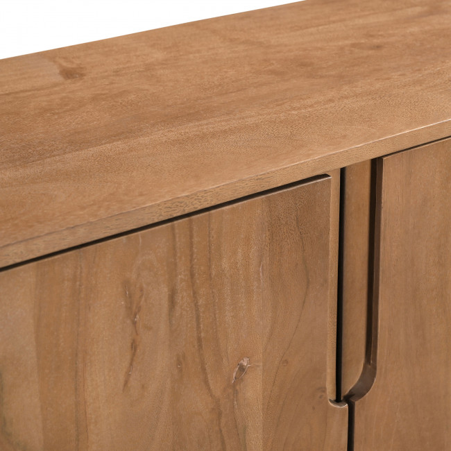 Bogor - Meuble tv 4 portes en bois massif L150cm