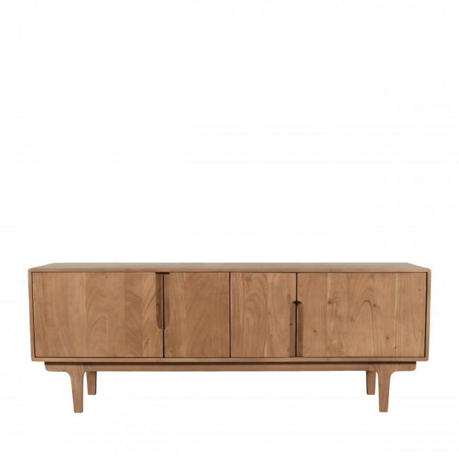 Bogor - Meuble tv 4 portes en bois massif L150cm