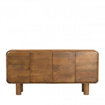 Sira - Buffet 4 portes en bois massif L160cm