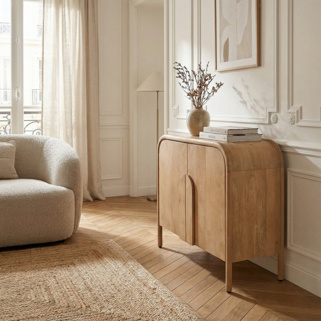 Bali - Buffet 2 portes en bois massif L90cm
