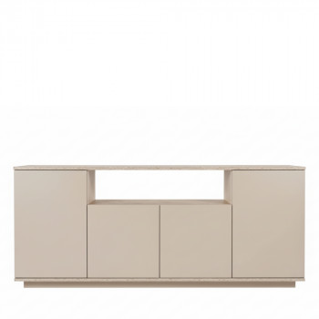 Fritz - Buffet 4 portes effet travertin L180cm