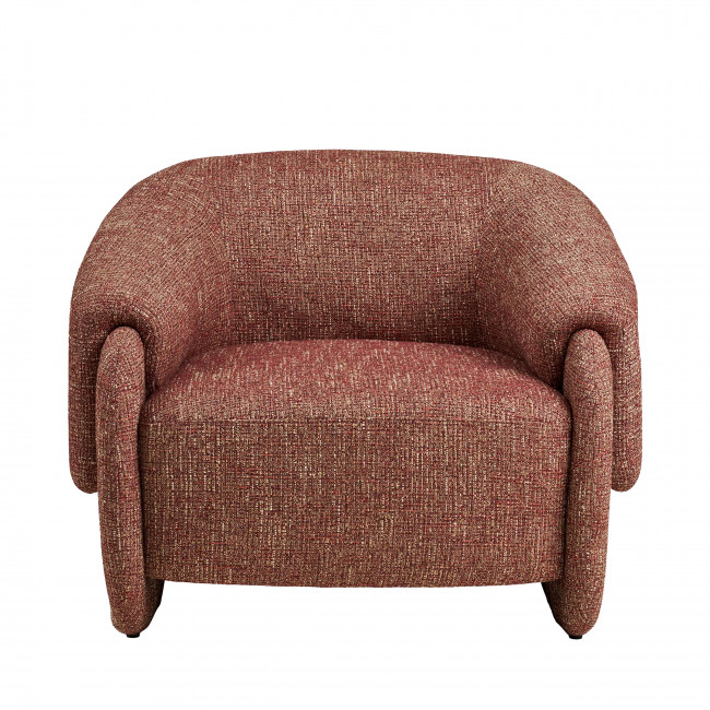 Hamiltony - Fauteuil lounge en tissu chiné 