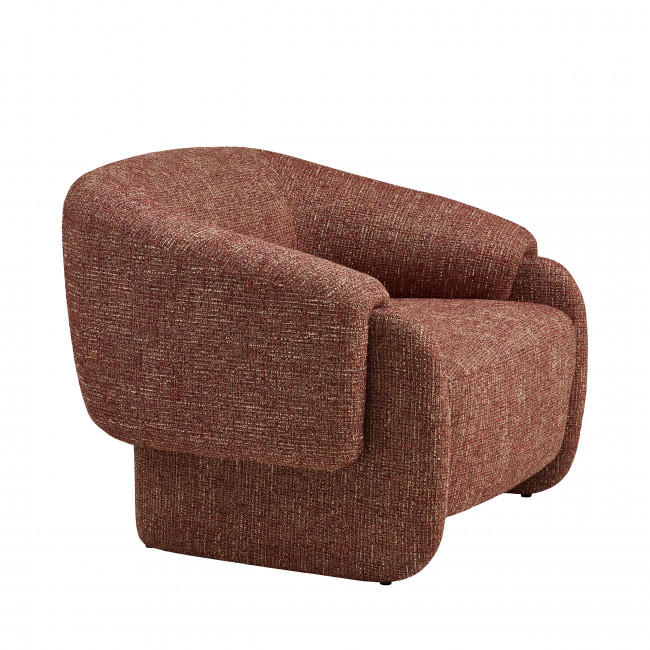 Hamiltony - Fauteuil lounge en tissu chiné 