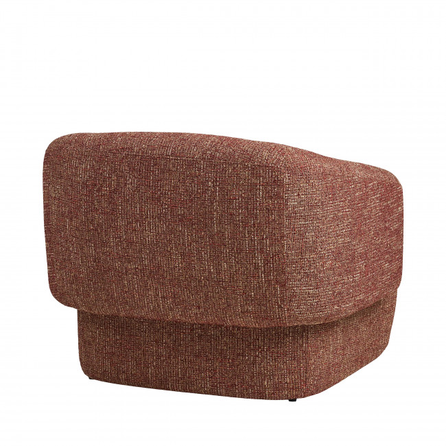 Hamiltony - Fauteuil lounge en tissu chiné 