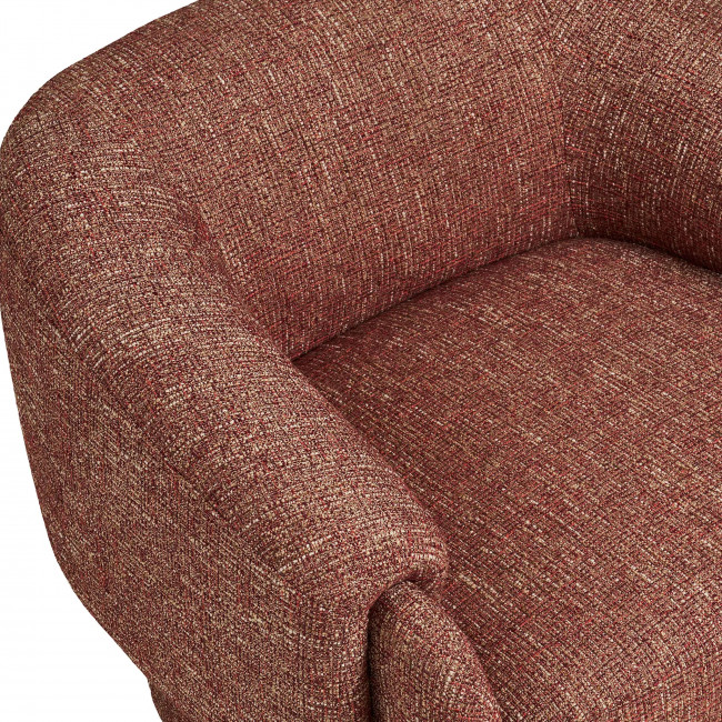 Hamiltony - Fauteuil lounge en tissu chiné 