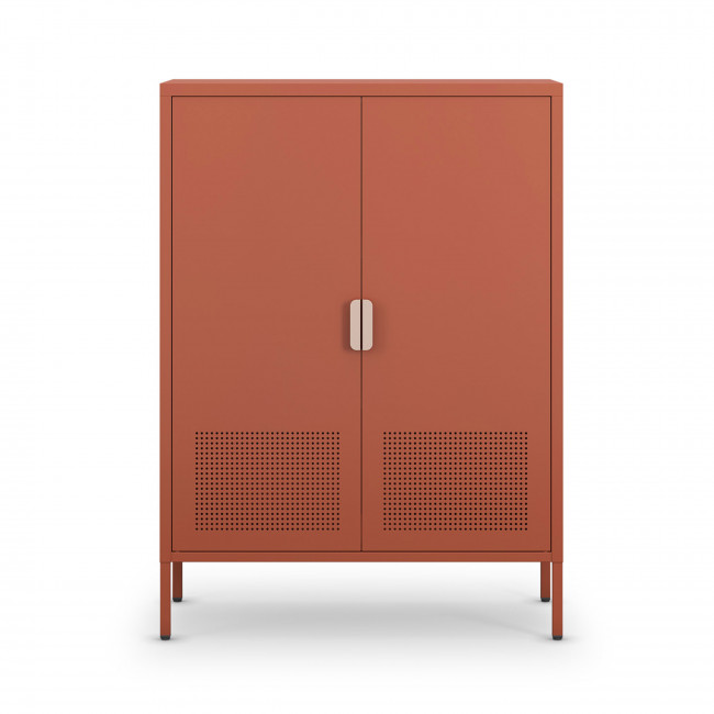 Adel - Buffet haut 2 portes en métal H110cm