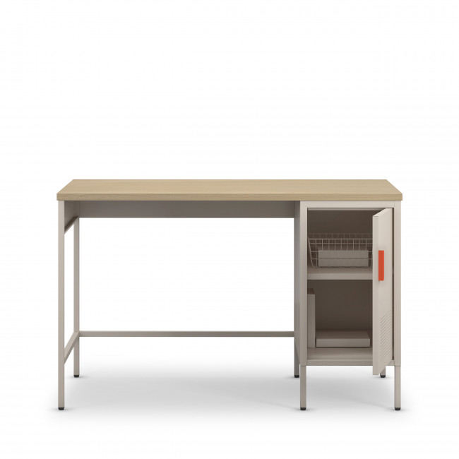 Adel - Bureau 1 porte en métal L120cm