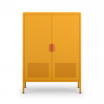 Adel - Buffet haut 2 portes en métal H110cm