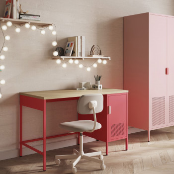 Adel - Bureau 1 porte en métal L120cm
