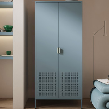 Adel - Armoire 2 portes en métal H180cm