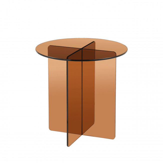 Boston - Table d'appoint ronde en verre ø45cm