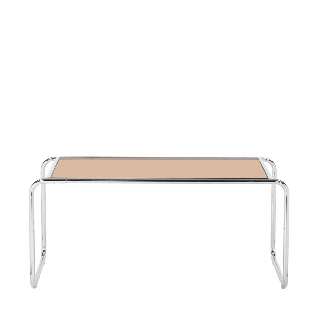 Rika - Table basse en verre pieds chrome