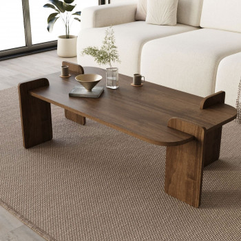 Soleni - Table basse en bois 120x60cm