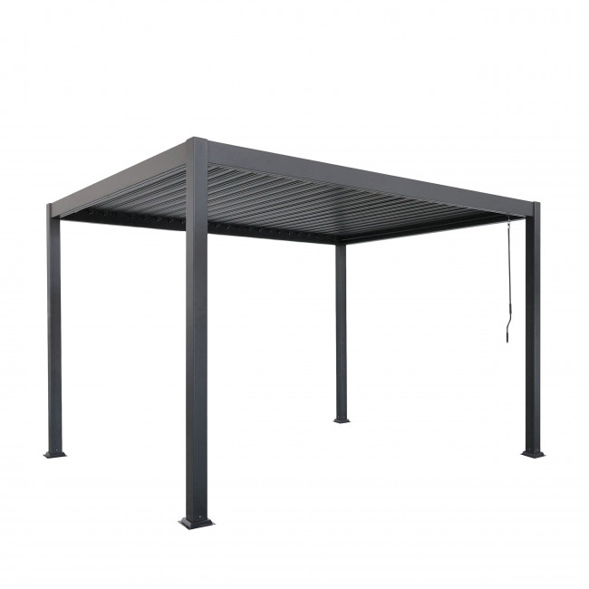 Tero - Pergola bioclimatique en aluminium 4x3m - anthracite